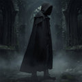 Halloween Peleryna z Kapturem dla Dzieci Gotycka Długa Przeciwdeszczowa do Kostiumu - Image 1