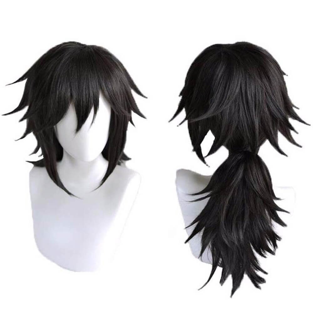 Halloween Peruka Cosplay Damska Syntetyczna z Grzywką do Imprezy Stylizowana Fryzura Anime - Image 4