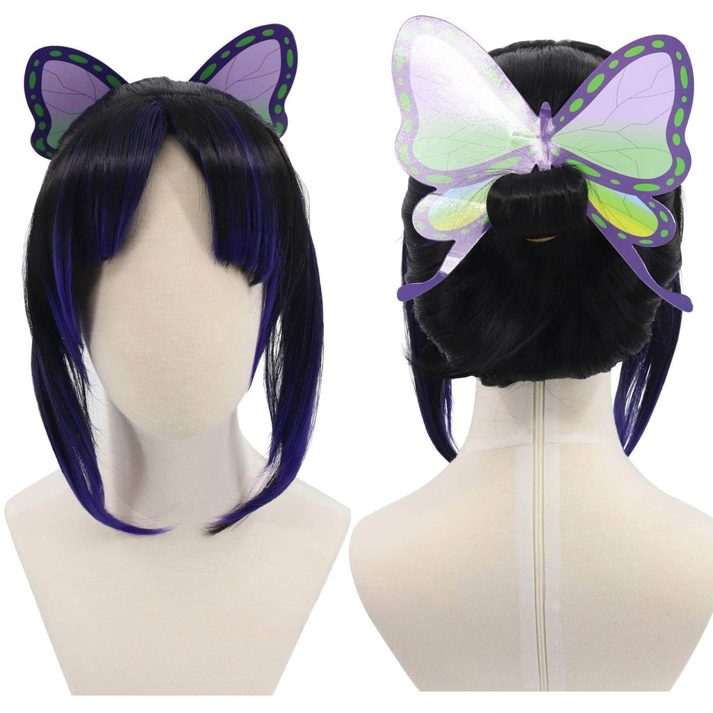 Halloween Peruka Cosplay Damska Syntetyczna z Grzywką do Imprezy Stylizowana Fryzura Anime - Image 5