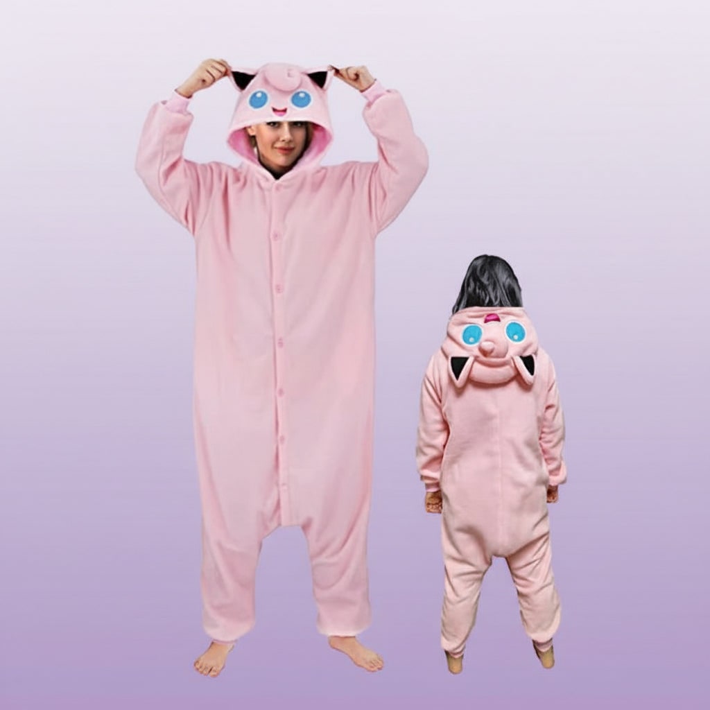 Halloween Piżama Jednoczęściowa Kigurumi dla Dzieci i Dorosłych z Kapturem Ogonem Onesie - Image 7