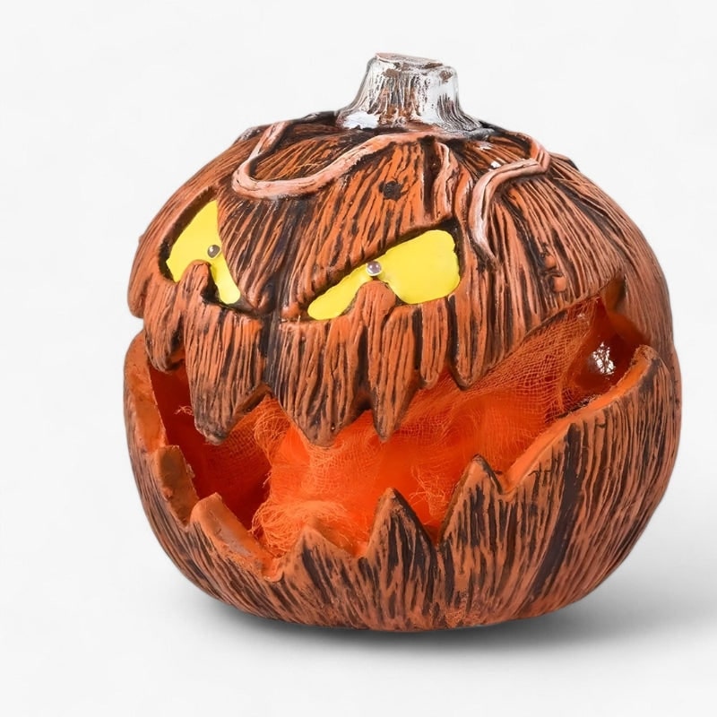 Halloween Rozkładana Lampka LED Dynia ze świecącymi Oczami do Dekoracji Ogrodu Lampion - Image 3