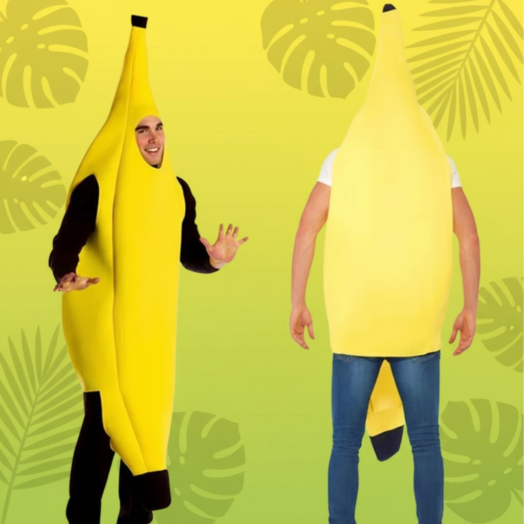 Halloween Strój Bananowy Karnawałowy dla Dzieci i Dorosłych Piankowy Jednoczęściowy - Image 1
