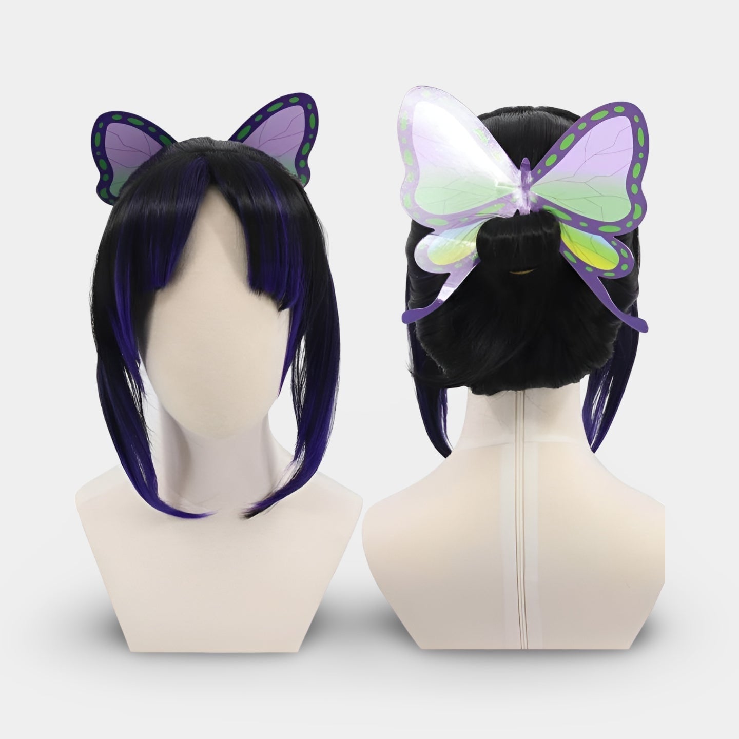 Halloween Strój Cosplay Anime z Haori Motyl Peruką i Akcesoriami do Imprezy Konwencji - Image 5