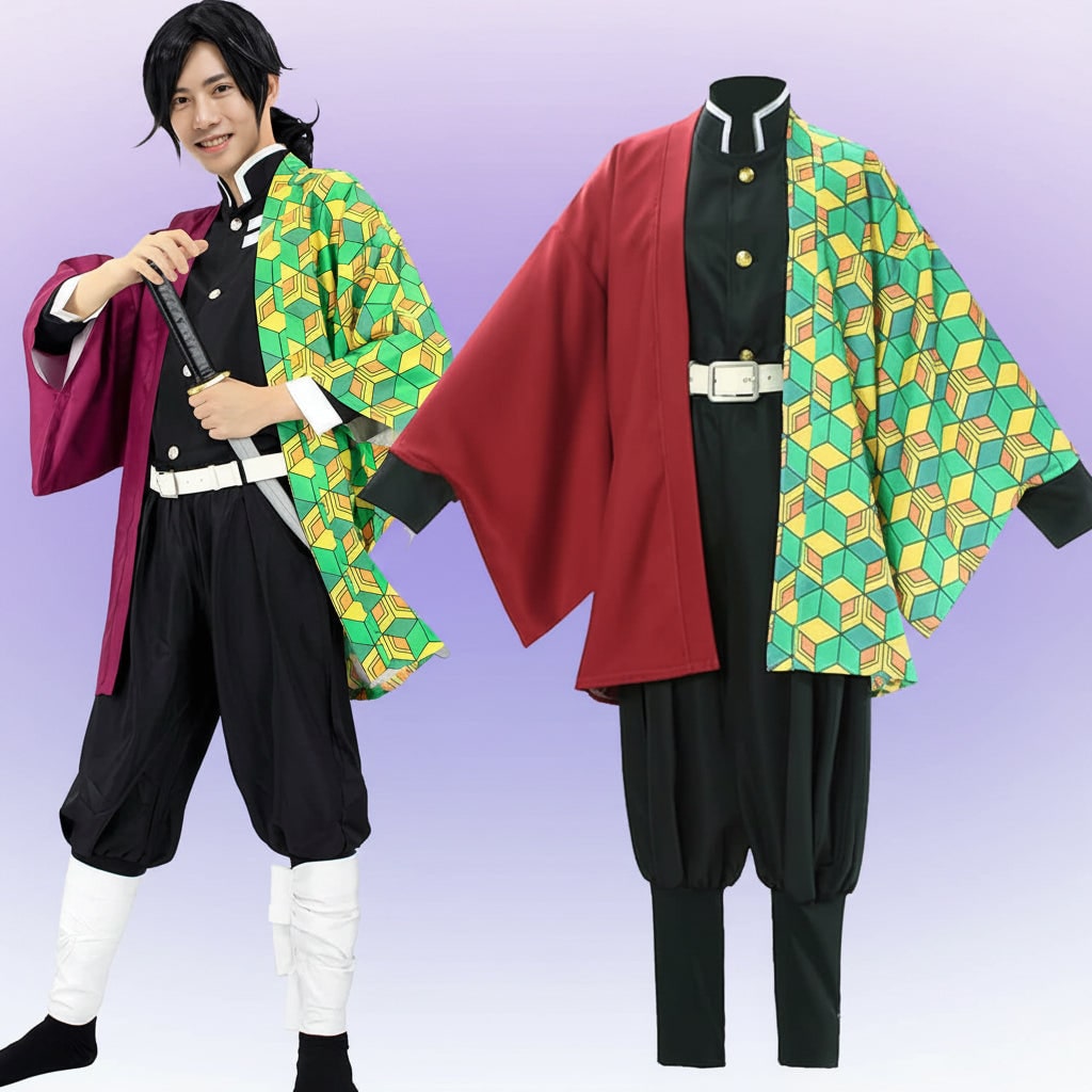 Halloween Strój Karnawałowy Cosplay Anime dla Dzieci i Dorosłych z Haori Na Męski - Image 9