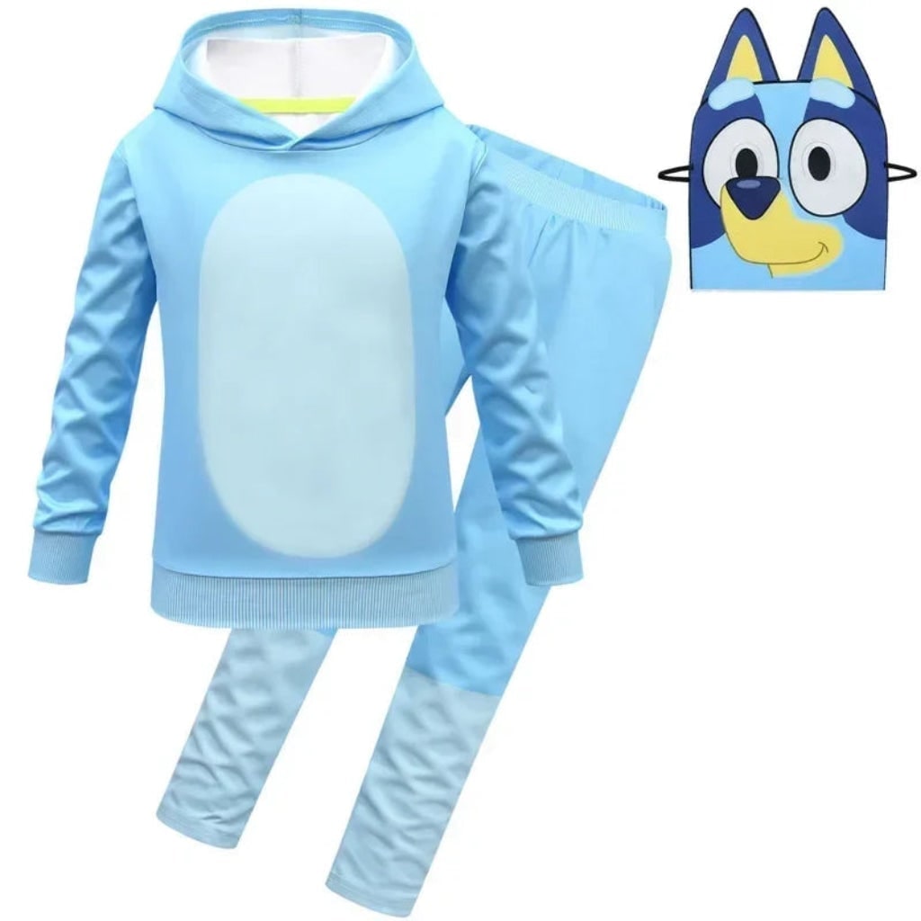 Halloween Strój Karnawałowy dla Dzieci Pieska Bluza z Kapturem i Spodnie Dresowe - Image 2