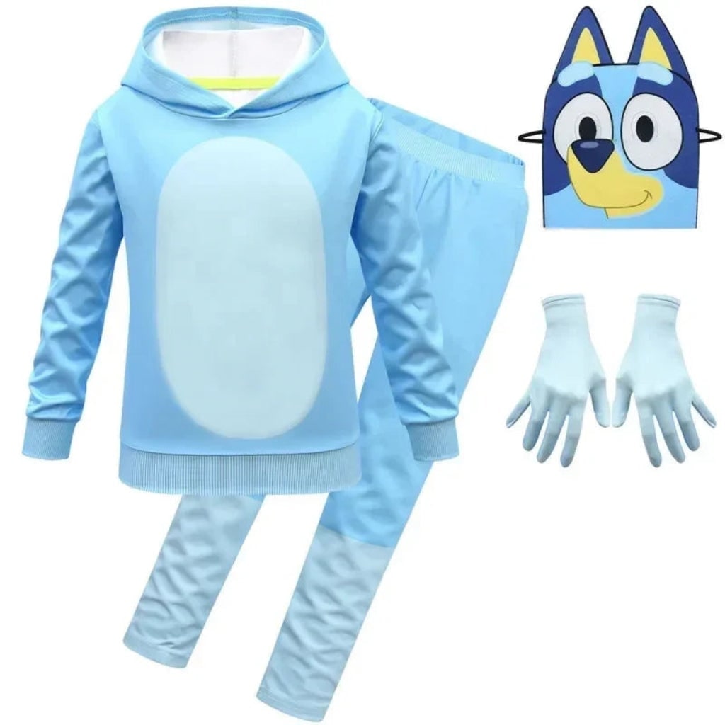 Halloween Strój Karnawałowy dla Dzieci Pieska Bluza z Kapturem i Spodnie Dresowe - Image 3