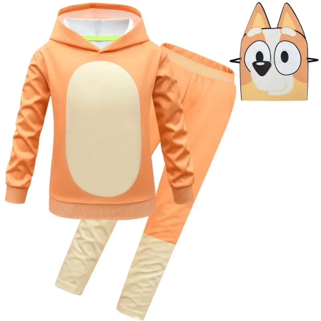 Halloween Strój Karnawałowy dla Dzieci Pieska Bluza z Kapturem i Spodnie Dresowe - Image 8