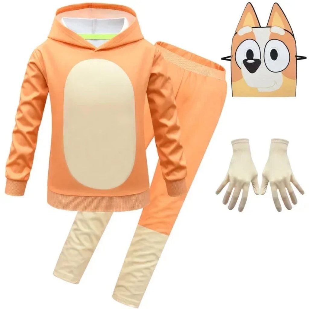Halloween Strój Karnawałowy dla Dzieci Pieska Bluza z Kapturem i Spodnie Dresowe - Image 9