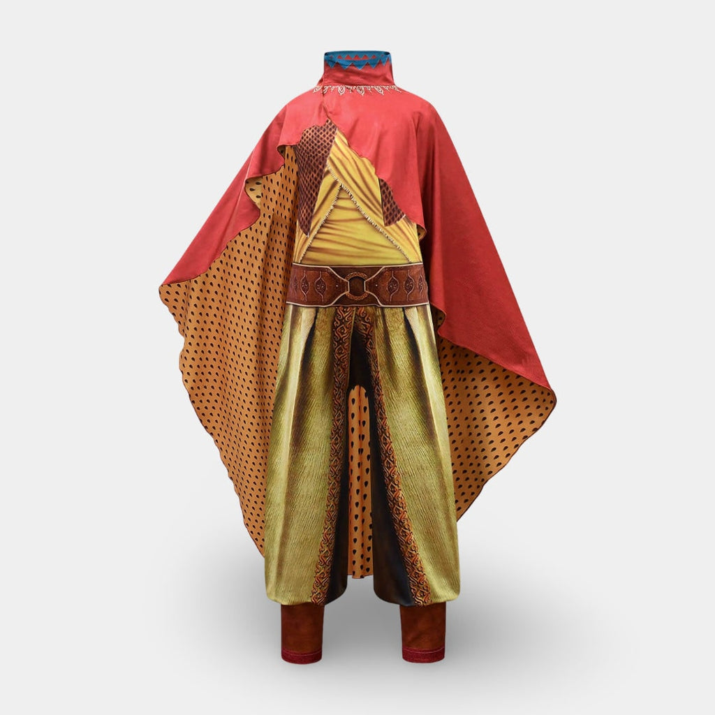 Halloween Strój Karnawałowy dla Dzieci Wojowniczki z Peleryną Kapeluszem i Karwaszami - Image 5