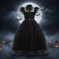 Halloween Strój Karnawałowy dla Dziewczynki Gotycka Księżniczka z Akcesoriami - Image 1