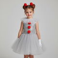 Halloween Strój Klauna dla Dzieci Dziewczynki z Tutu Sukienką Tiulową i Akcesoriami Karnawałowymi - Image 1