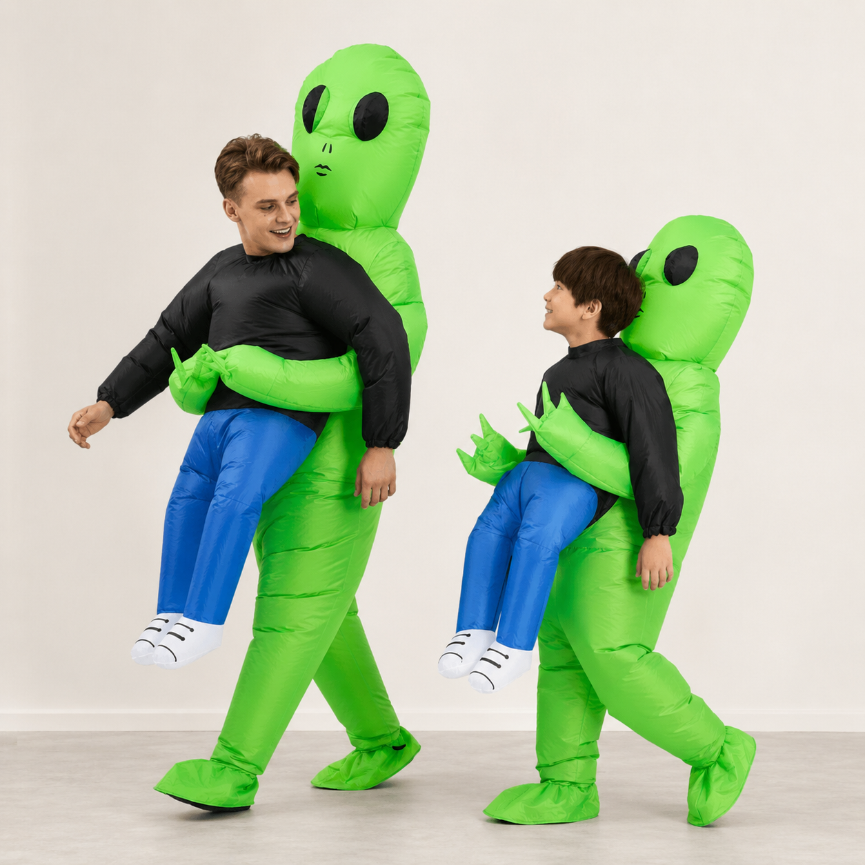 Halloween Strój Kosmity Dmuchany dla Dzieci i Dorosłych z Niesioną Figurą Kostium - Image 1