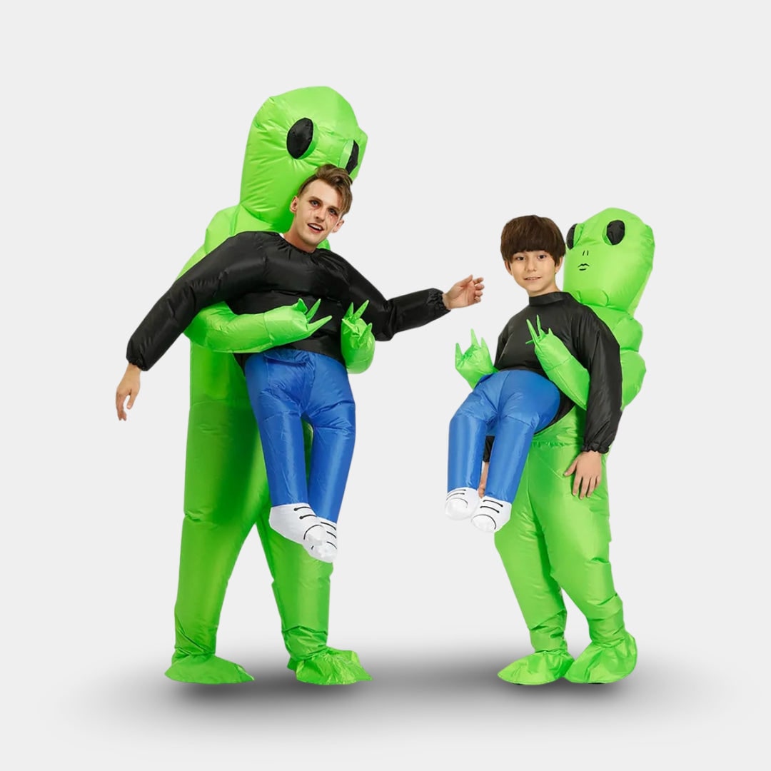 Halloween Strój Kosmity Dmuchany dla Dzieci i Dorosłych z Niesioną Figurą Kostium - Image 4