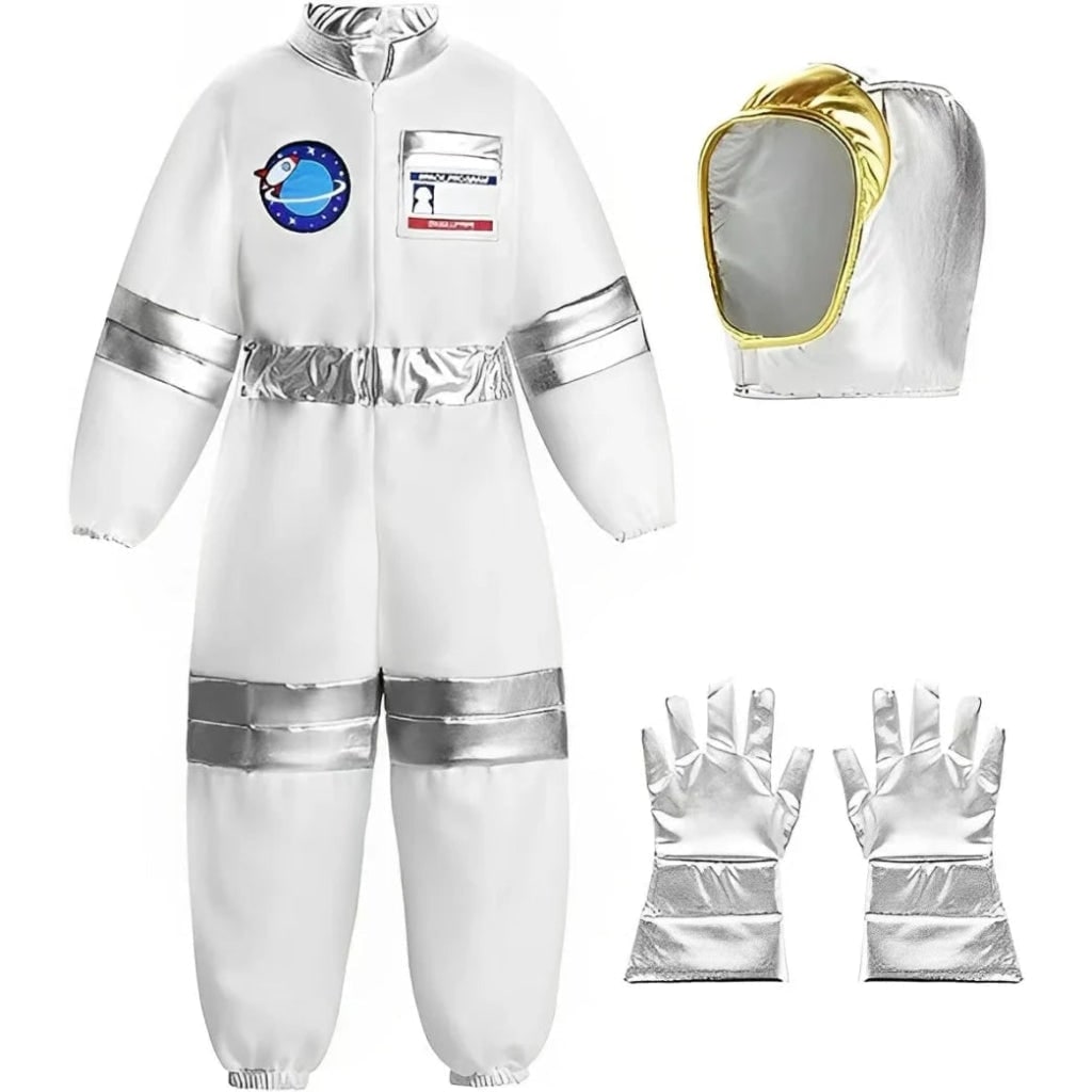 Halloween Strój Kosmonauty dla Dzieci i Karnawałowy z Hełmem Rękawicami Astronauty - Image 5