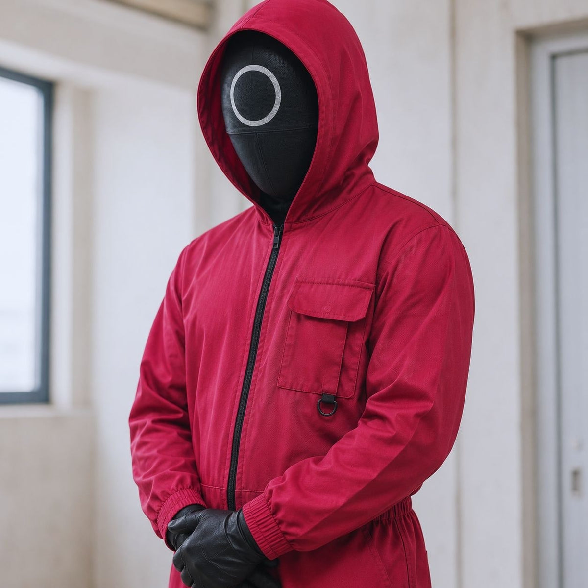 Halloween Strój survival game Karnawałowy dla Dzieci z Maską i Paskiem - Image 1