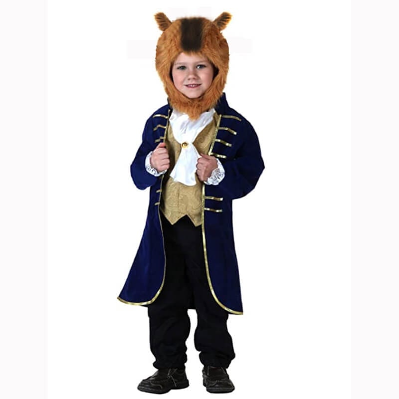 Halloween Strój Zwierzątka dla Dzieci Karnawałowy Pluszowy z Kapturem i Ogonem - Image 6