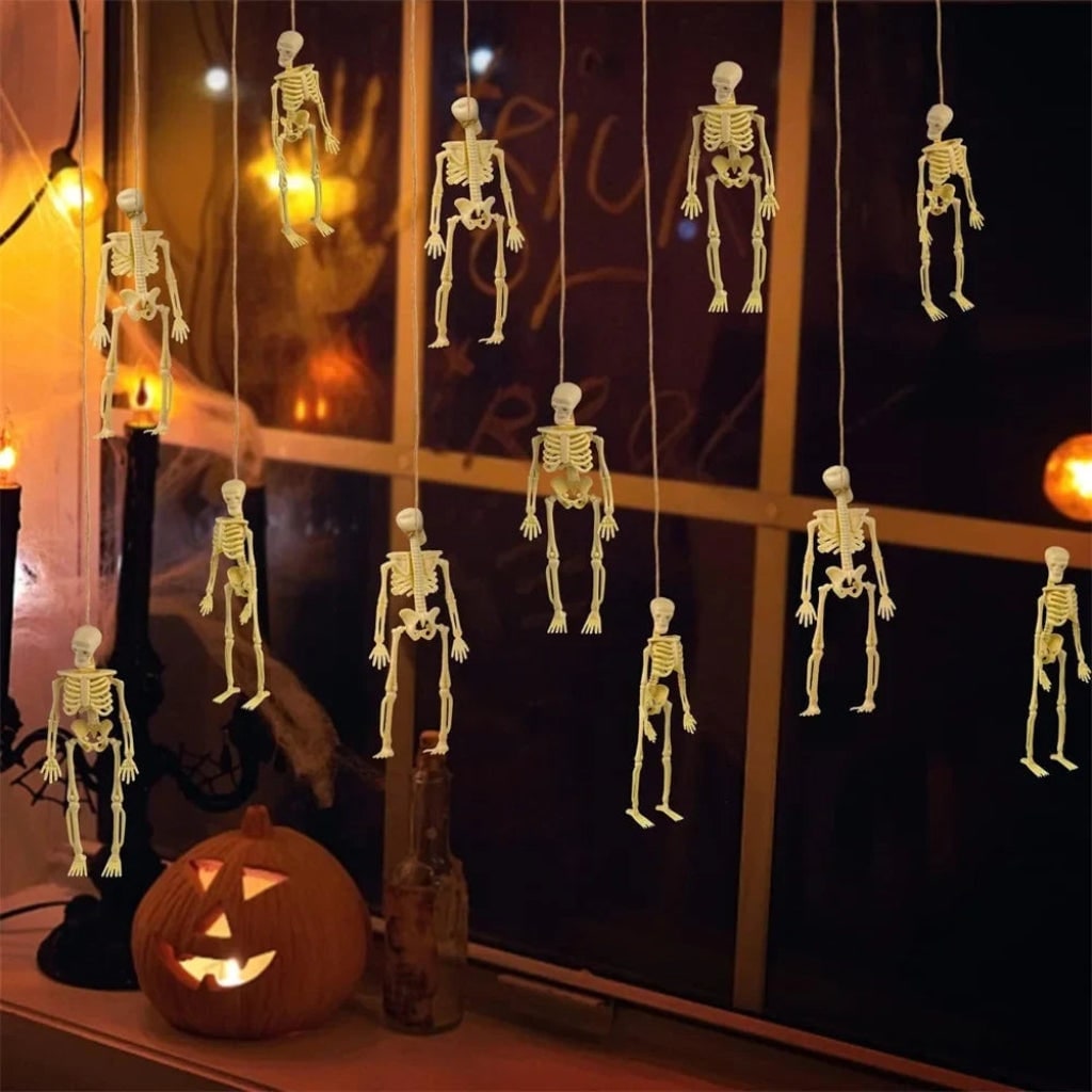Halloween Szkielety Dekoracyjne z Ruchomymi Stawami do Dekoracji Imprezy - Image 2