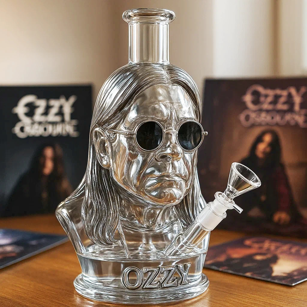 Halloween Szklana Fajka Wodna Bongo Dekoracja Imprezowa Męski Popierś Szklane - Image 3