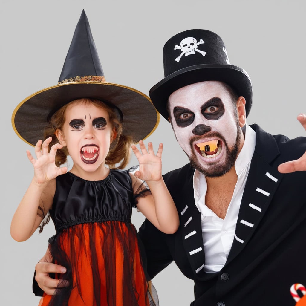 Halloween Sztuczne Zęby i Kły Wampira Elastyczne z Krwią do Przebrania - Image 7