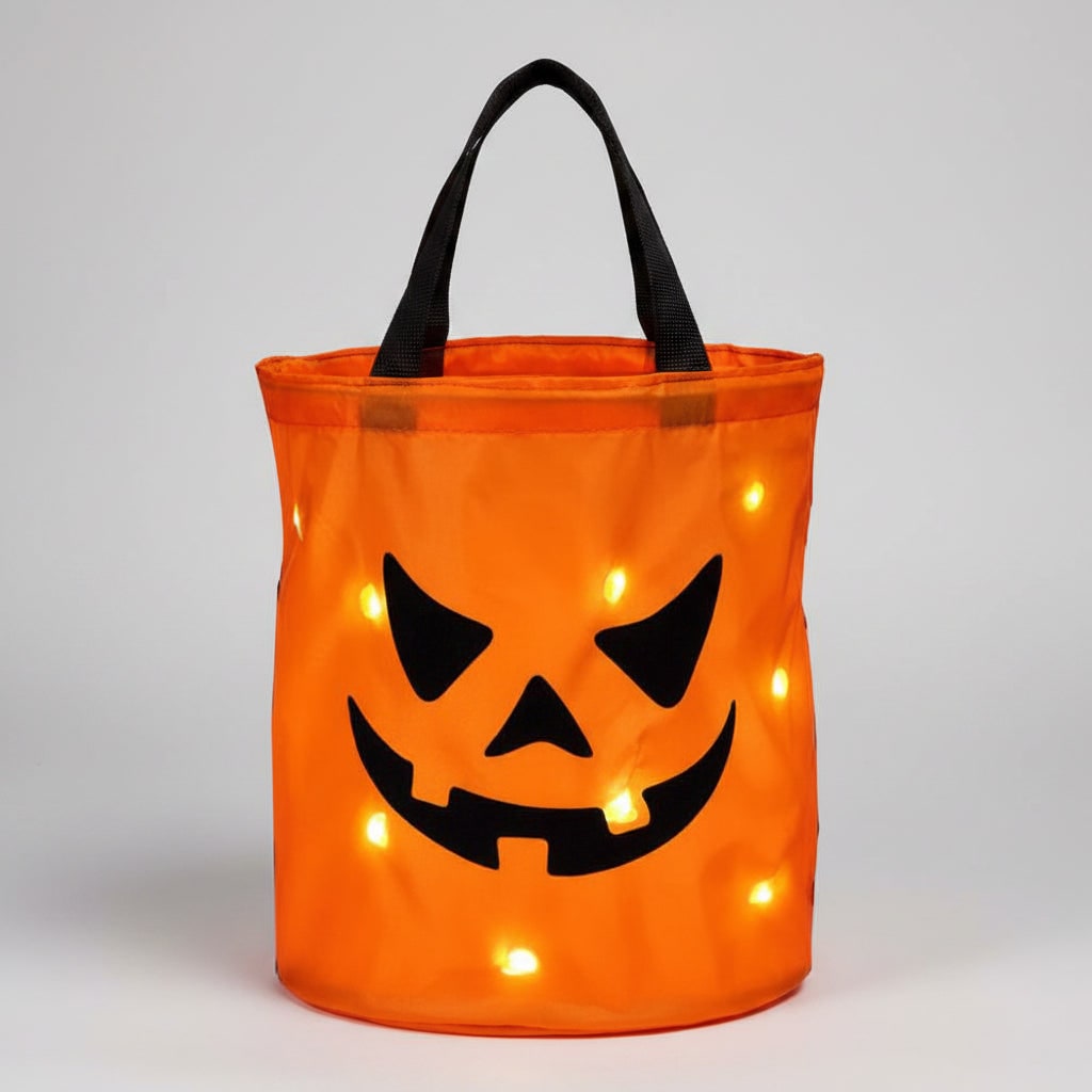 Halloween Torba na Cukierki z Podświetleniem LED Dynia Trick or Treat - Image 1