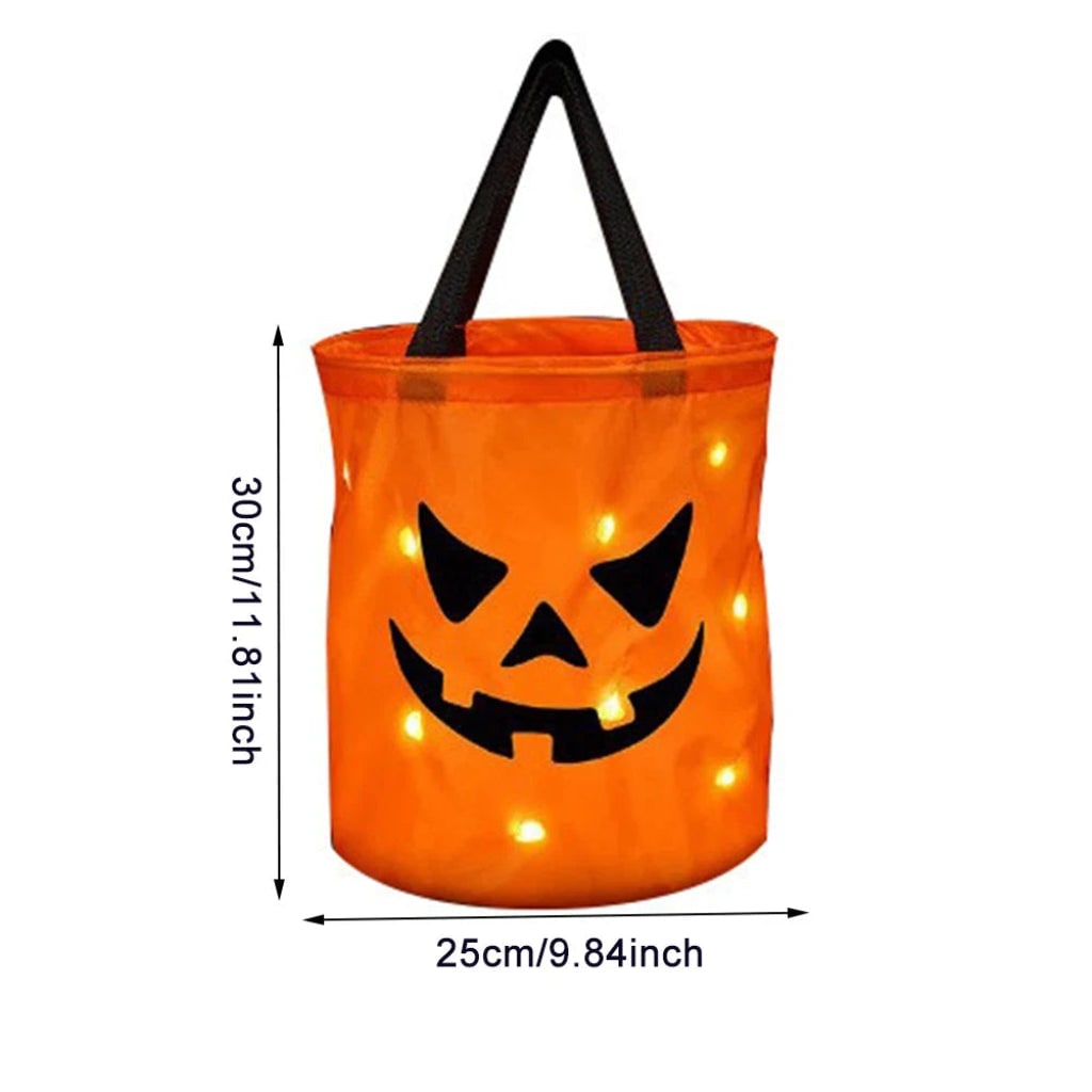 Halloween Torba na Laptopa i Ramię Damska Męska z Diodami LED Dynia świecąca Meska - Image 4