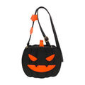 Halloween Torebka Damska na Ramię w Kształcie Dyni Duża z Nietoperzami Listonoszka - Image 1