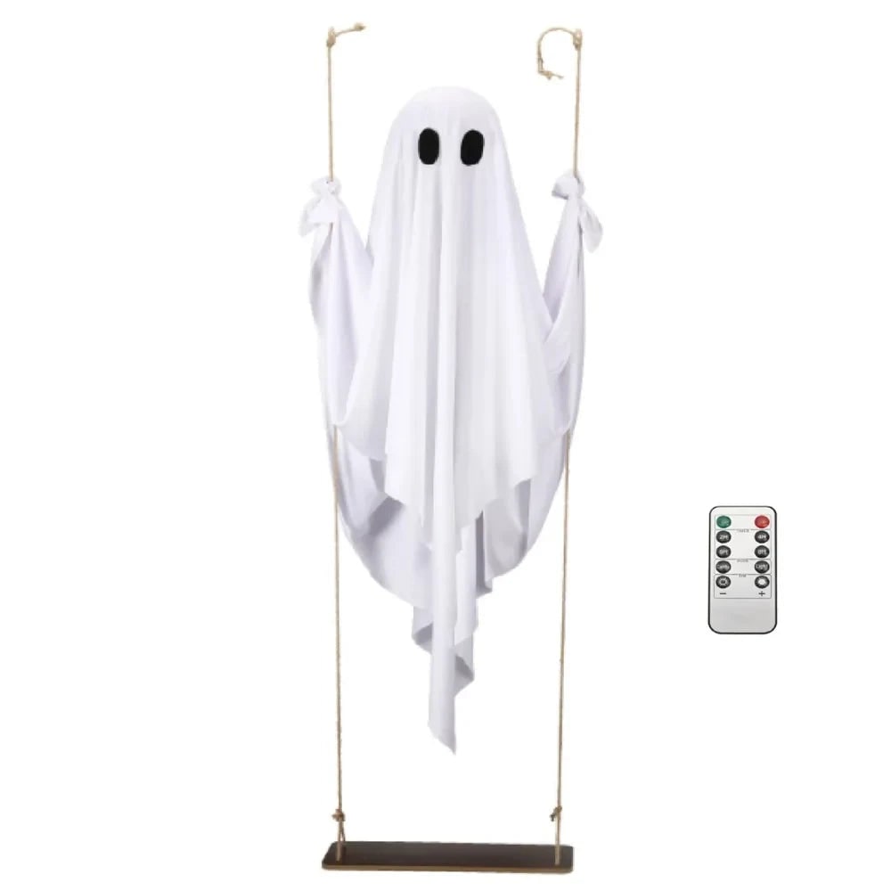Halloween świecący Duch na Huśtawce z Pilotem Zdalnego Sterowania LED - Image 5
