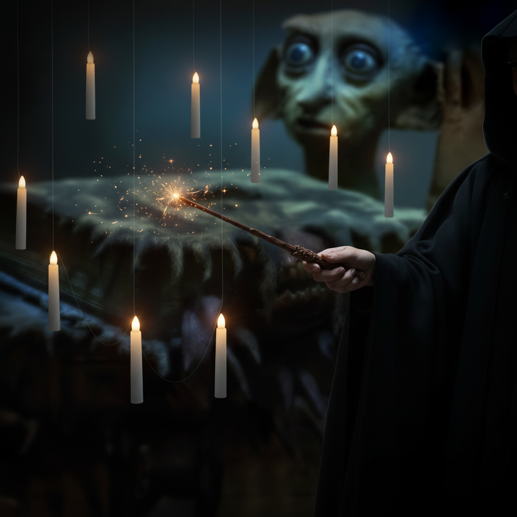 Halloween świece LED na Baterie Stożkowe Zawieszane z Pilotem do Dekoracji Imprezy - Image 4