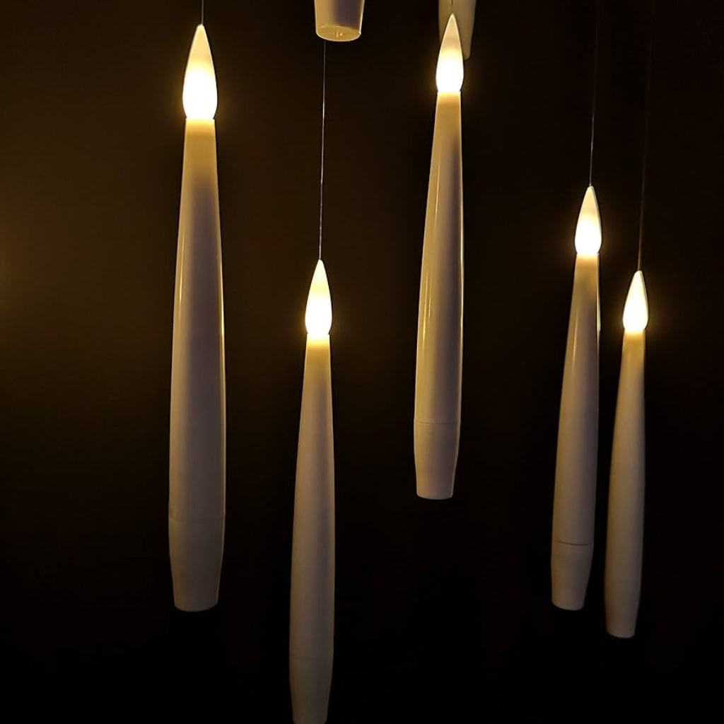 Halloween świece LED na Baterie Stożkowe Zawieszane z Pilotem do Dekoracji Imprezy - Image 5
