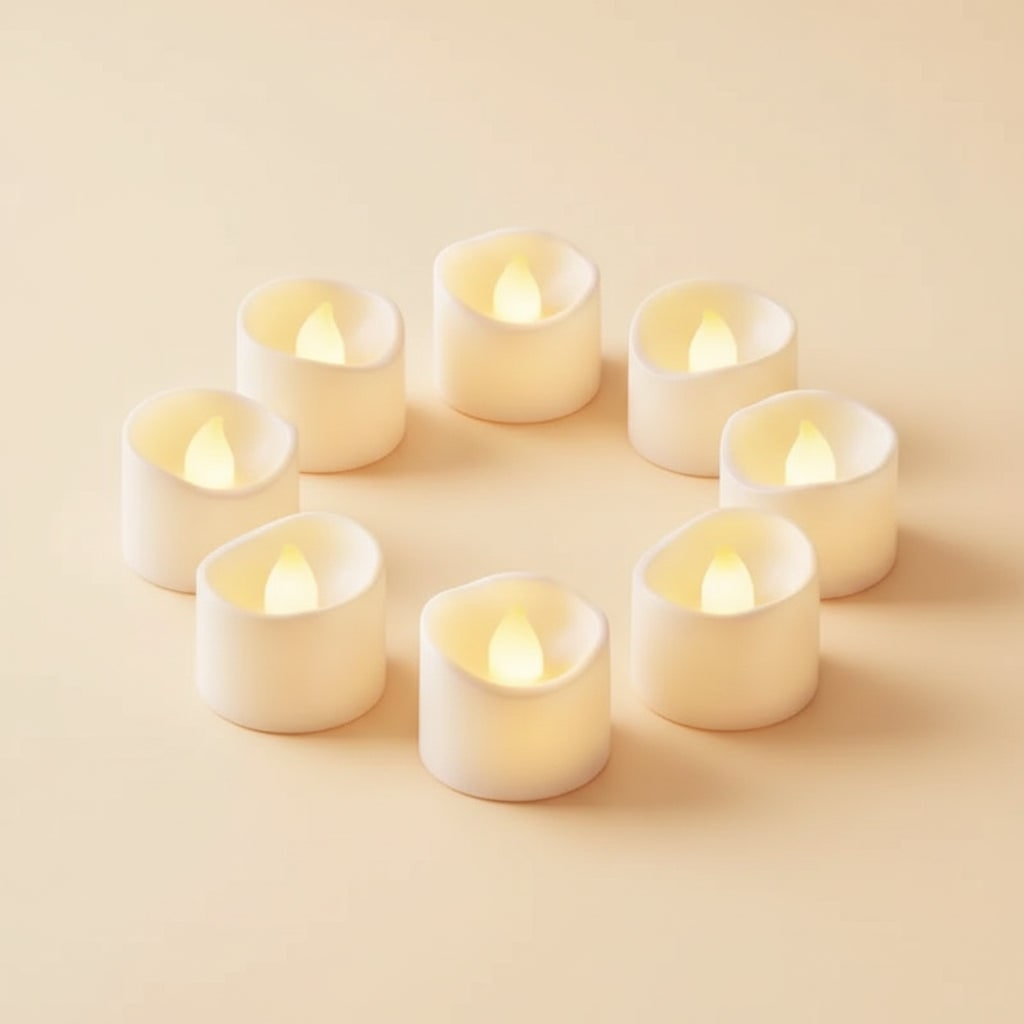 Halloween świeczki LED na Baterie Bezpłomieniowe Dekoracyjne Tealight Zestaw 24 Sztuk - Image 1