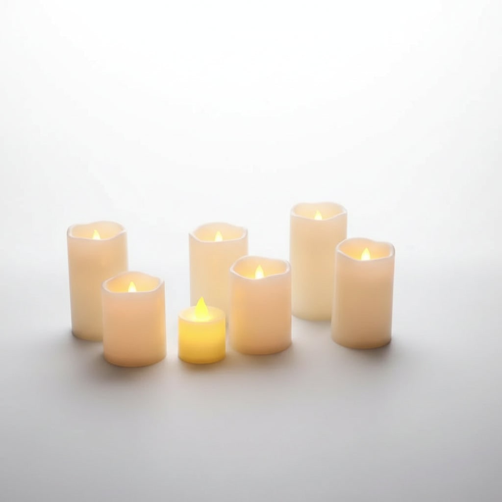 Halloween świeczki LED na Baterie z Efektem Płomienia Dekoracyjne Tealight - Image 1