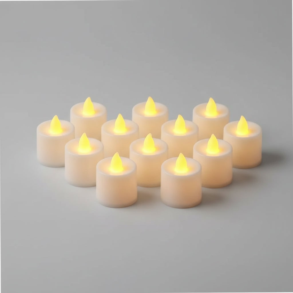 Halloween świeczki LED na Baterie z Efektem Płomienia Dekoracyjne Tealight - Image 2