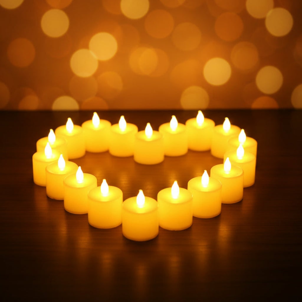 Halloween świeczki LED na Baterie z Efektem Płomienia Dekoracyjne Tealight - Image 3