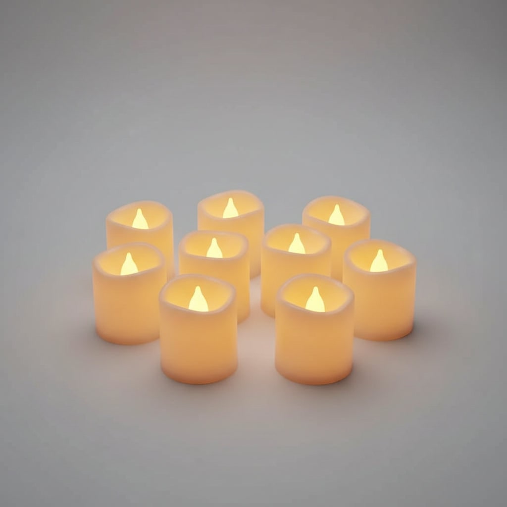 Halloween świeczki LED na Baterie z Efektem Płomienia Dekoracyjne Tealight - Image 5
