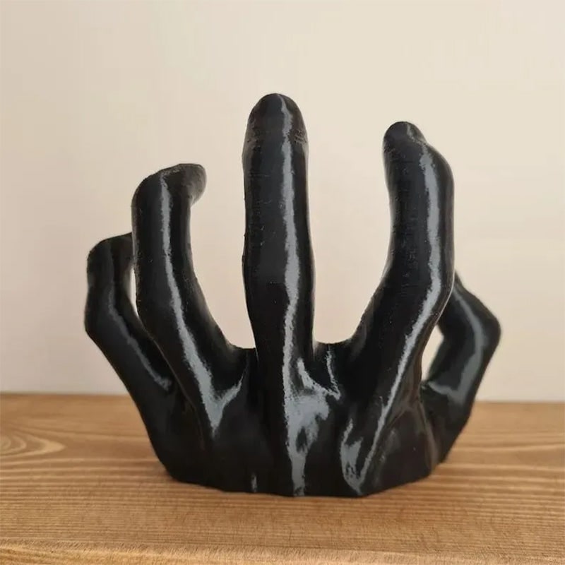 Halloween Wieszak ścienny Dłoń Demona Czarny Gotycki Dekoracji i Kluczy Scienny - Image 7