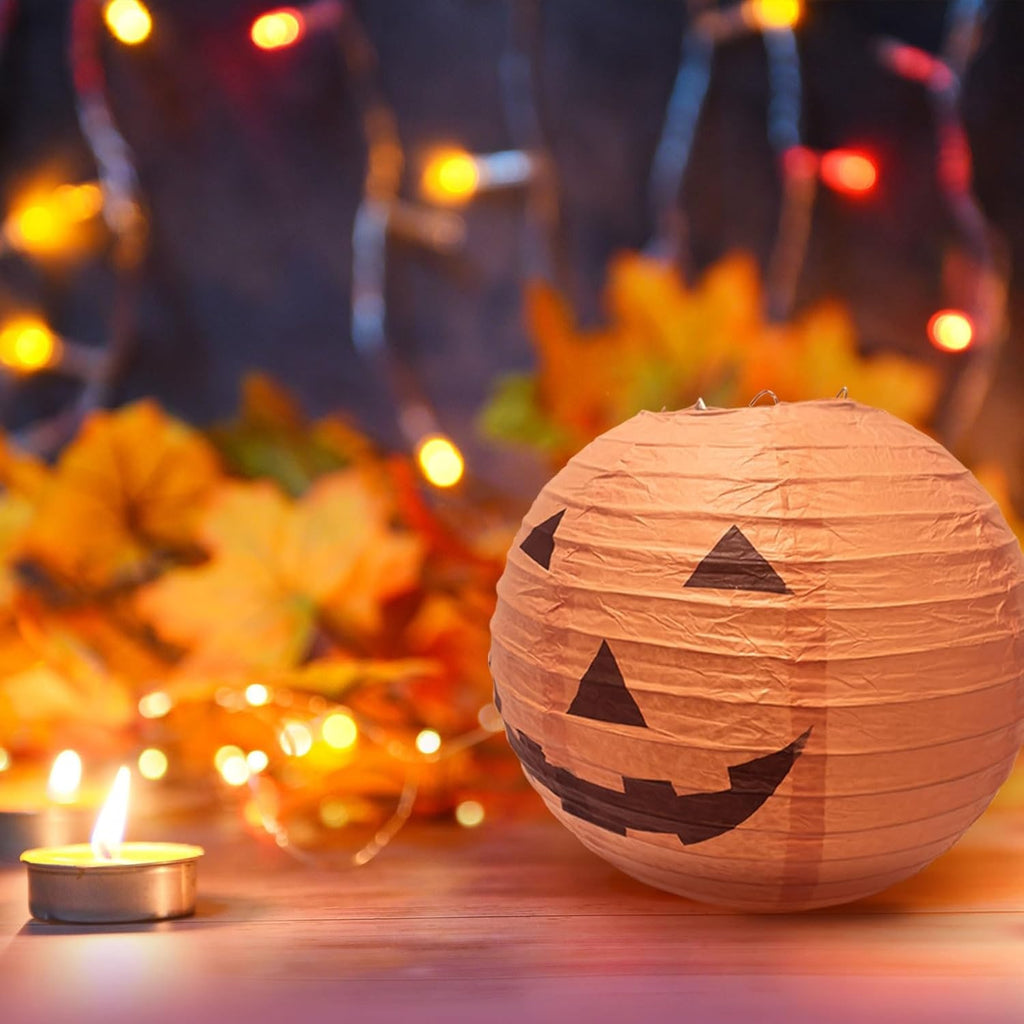 Halloween Wiszące Lampiony z Papieru Dynia Kulisty Zestaw 12 Sztuk Dekoracja Na - Image 8