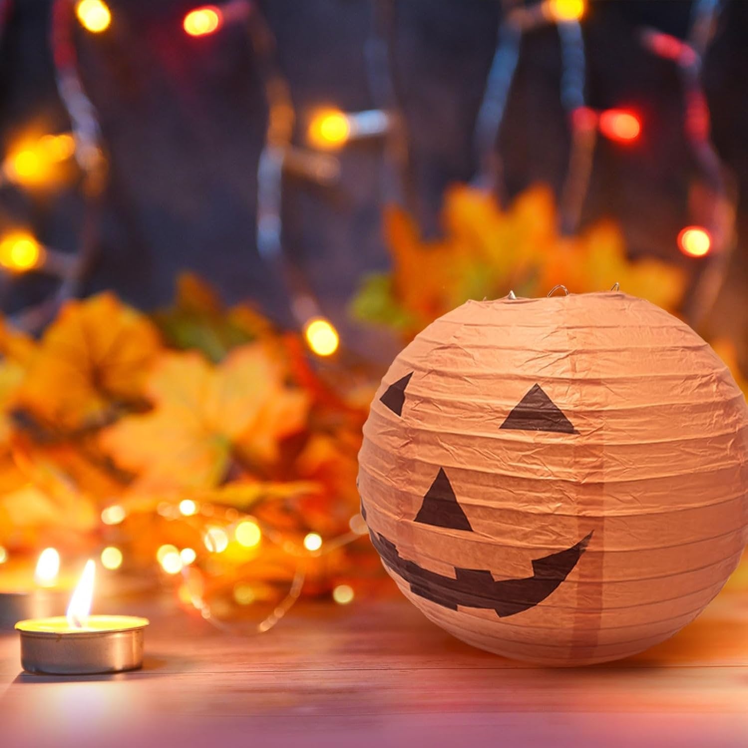 Halloween Wiszące Lampiony z Papieru Dynia Kulisty Zestaw 12 Sztuk Dekoracja Na - Image 8