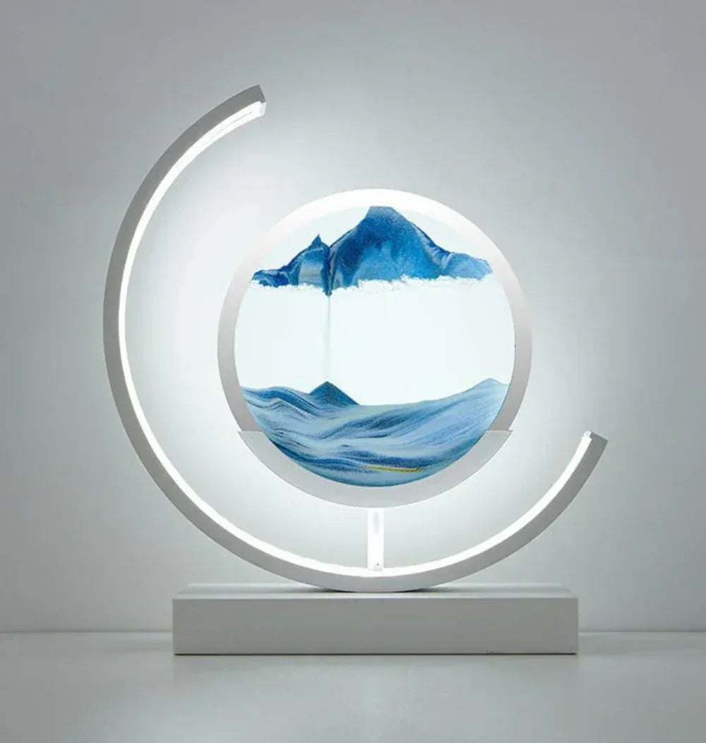 Minimalistyczna piaskowa dekoracyjna lampa krajobrazowa