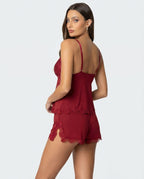Set da notte romantico con rifiniture in pizzo