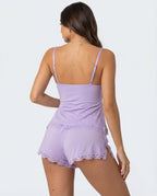 Set da notte romantico con rifiniture in pizzo