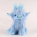 Highland Cow Stuffed Animal Plush Toy with Shaggy Fur and Embroidered Details - Image 6