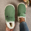 House Slipper Boots with Sherpa Fleece Lining and Soft Corduroy Upper - Image 1
