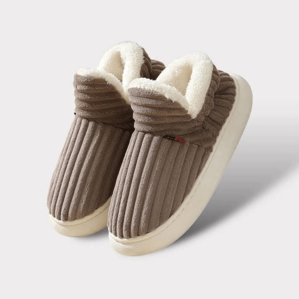 House Slipper Boots with Sherpa Fleece Lining and Soft Corduroy Upper - Image 11