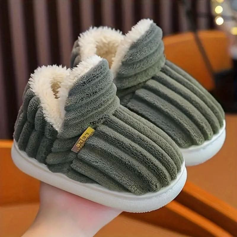 House Slipper Boots with Sherpa Fleece Lining and Soft Corduroy Upper - Image 14