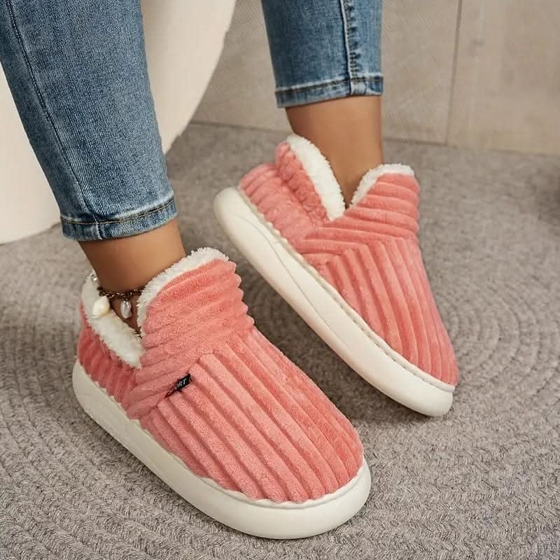 House Slipper Boots with Sherpa Fleece Lining and Soft Corduroy Upper - Image 4