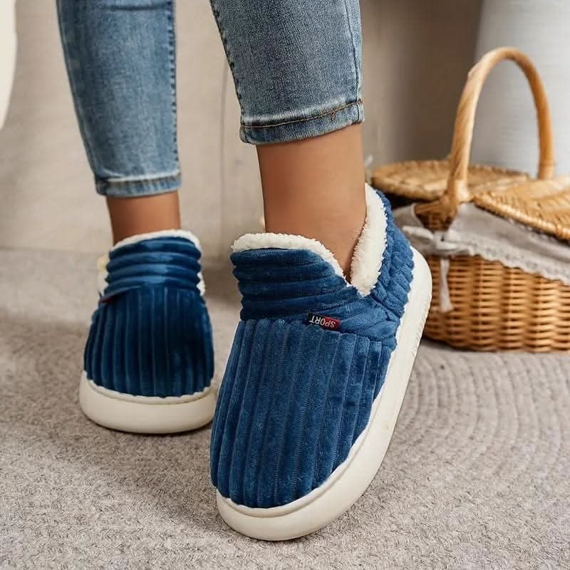 House Slipper Boots with Sherpa Fleece Lining and Soft Corduroy Upper - Image 6