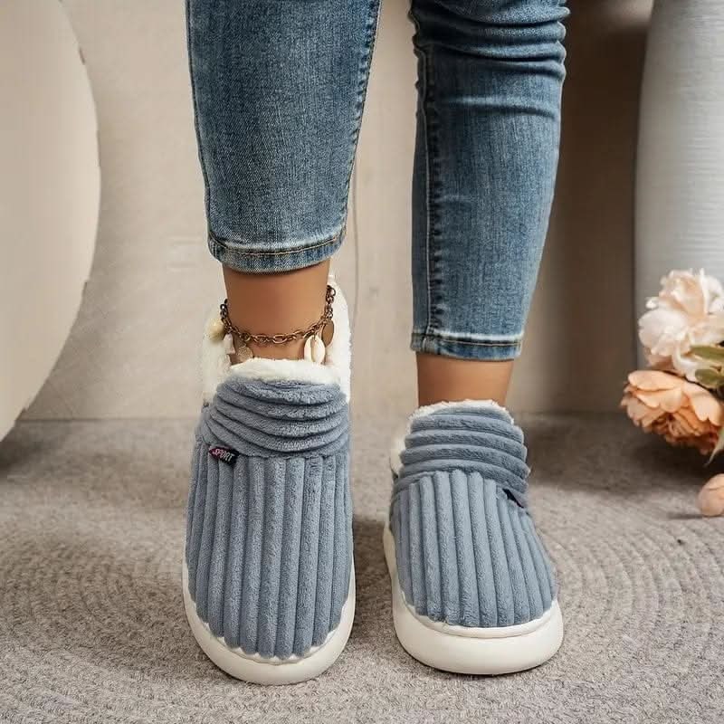 House Slipper Boots with Sherpa Fleece Lining and Soft Corduroy Upper - Image 7
