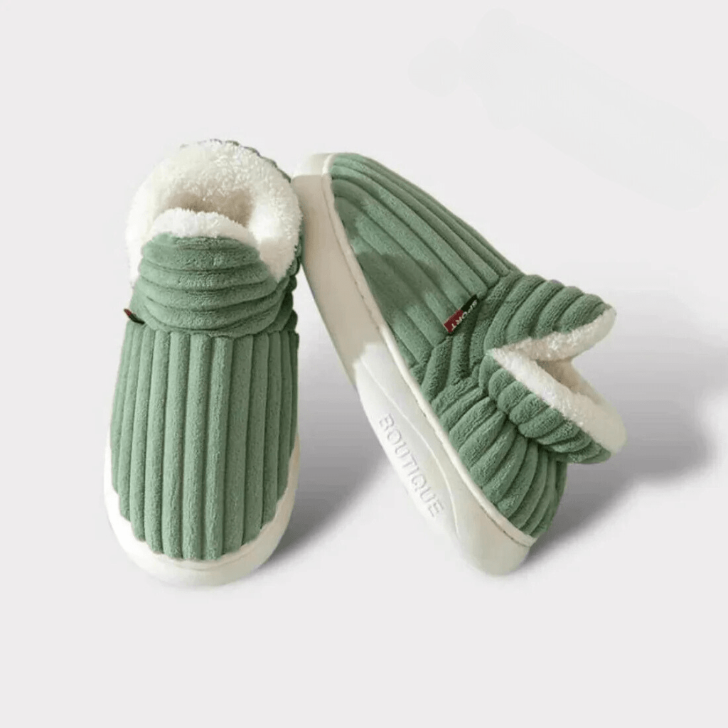 House Slipper Boots with Sherpa Fleece Lining and Soft Corduroy Upper - Image 8