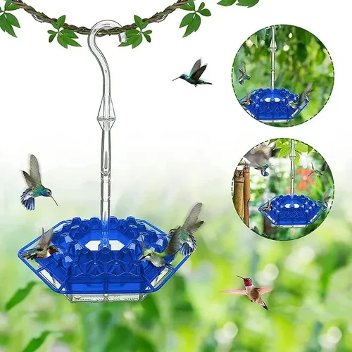 Hummingbird Feeder with Raised Diamond Ports and Multiple Feeding Stations - Image 6