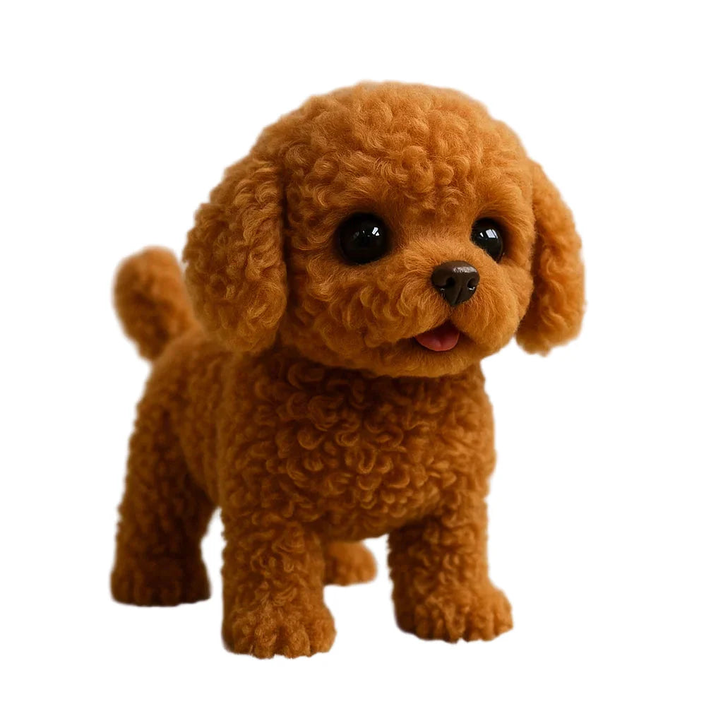 Cachorro de peluche interactivo realista que camina